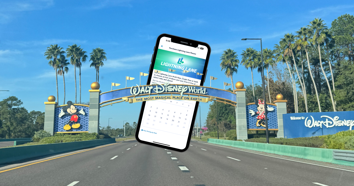 Booking Lightning Lane on the My Disney Experience app at Disney World