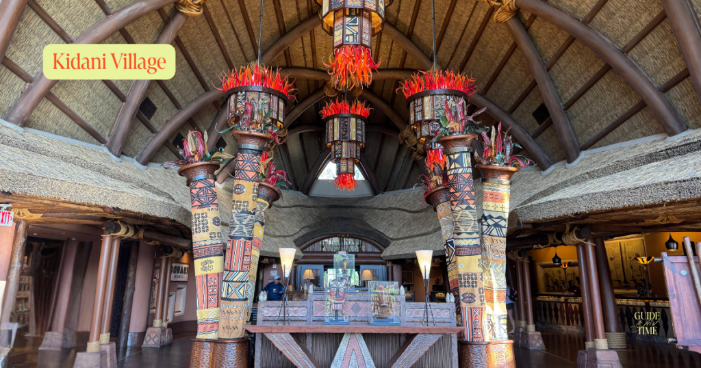 the lobby at Kidani Village, Animal Kingdom Lodge