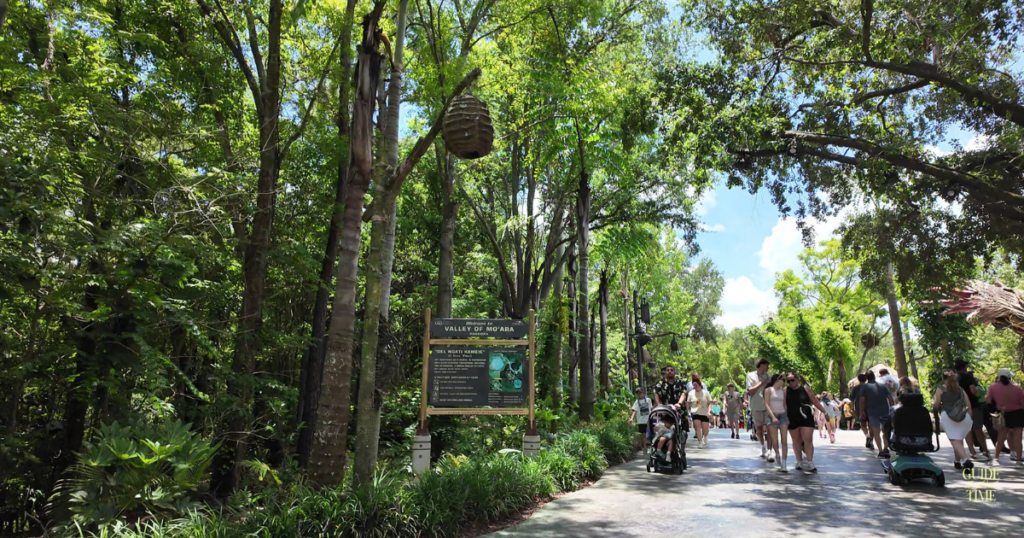 Walkway from Discovery Island into Pandora at Disney's Animal Kingdom